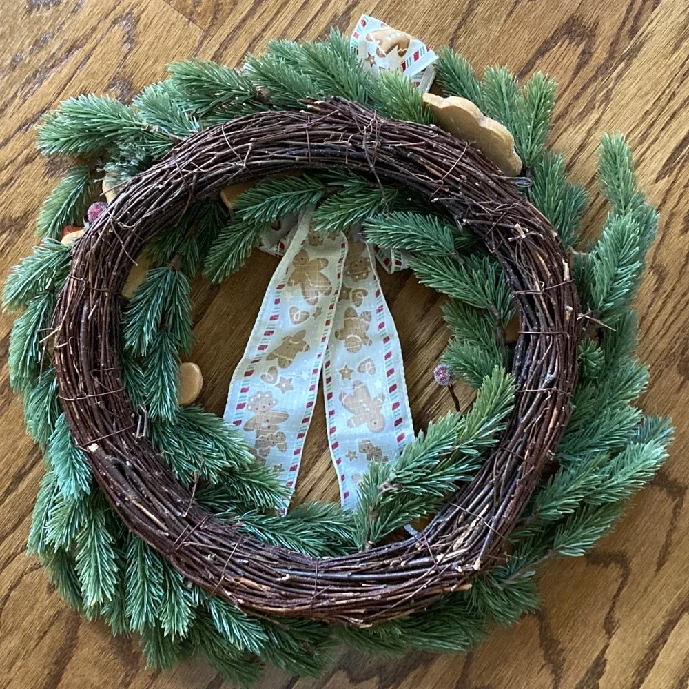 Gingerbread Wreath by Valerie/Gingerbread Ribbon & Cookies/Star & Flower